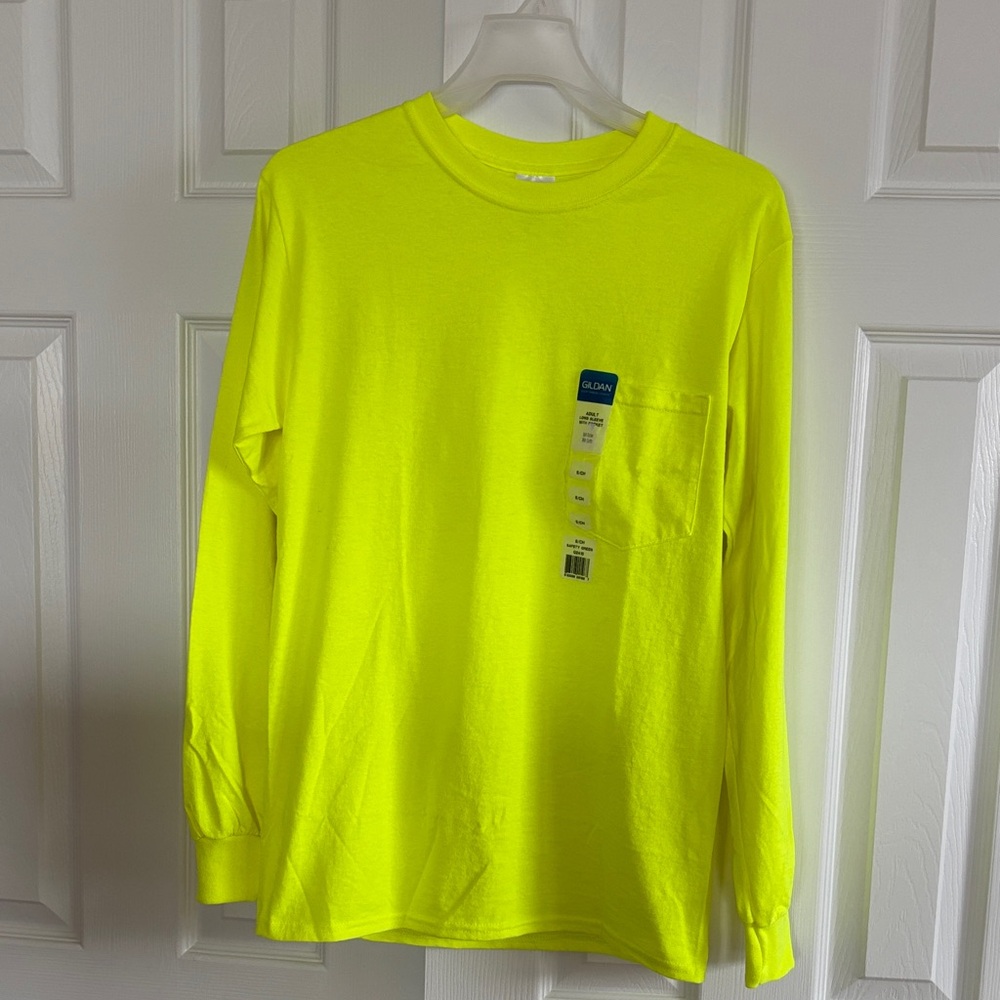 NWT Gildan Ultra Cotton Long Sleeve Tee Men Small